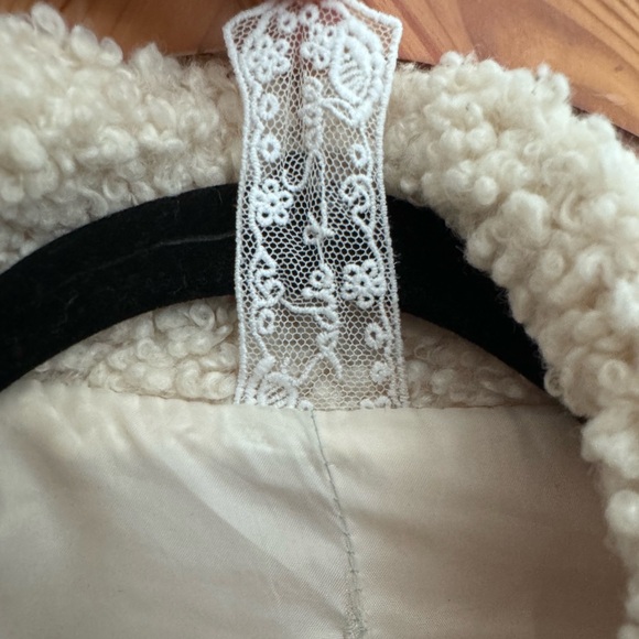 Sadie & Sage- Black, Cream, and Rustic Orange Teddy Jacket - Picture 3 of 4